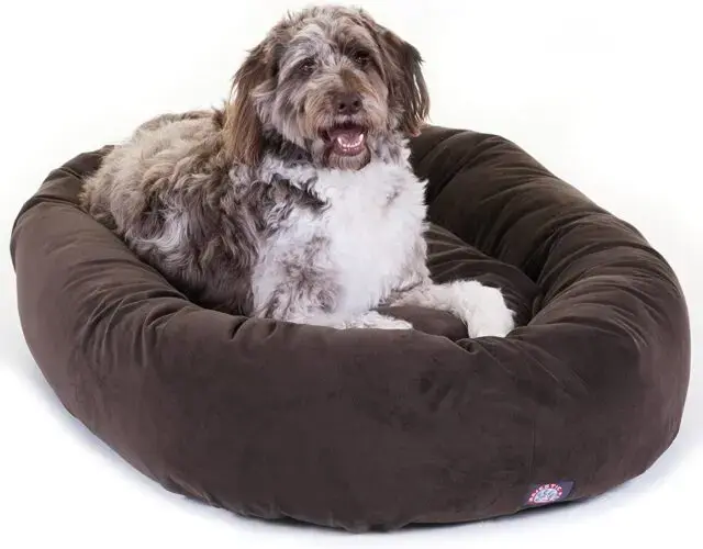 Majestic Pet Suede Bagel Bed