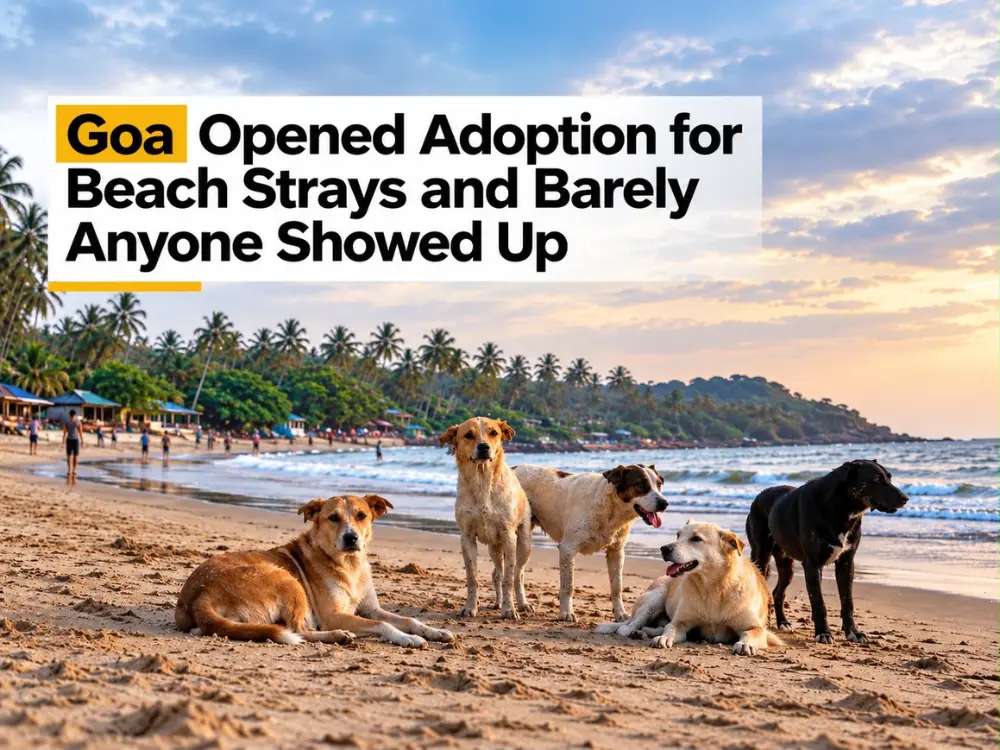 Goa’s beach stray dog adoption drive fails to attract enough takers