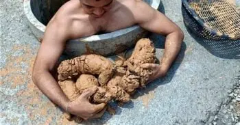 Man Saves Puppies from Well, Then Cleans Up the Mess