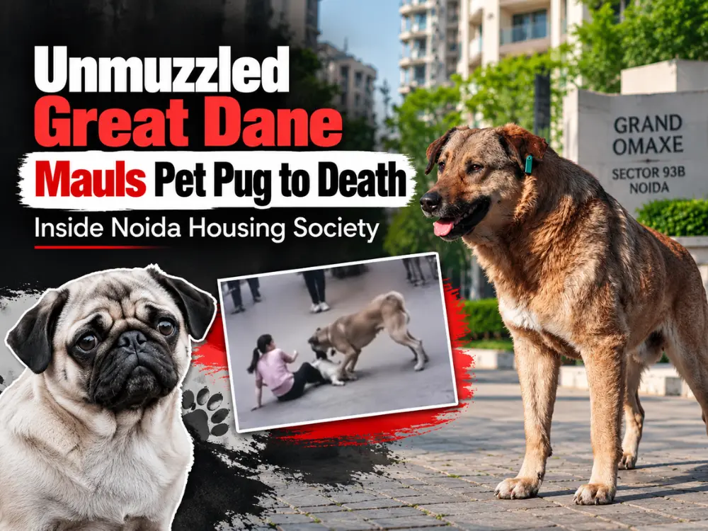 Unmuzzled Great Dane Kills Pug in Noida Housing Society